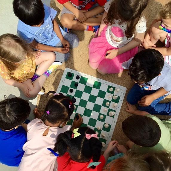 Story Time Chess at School in action